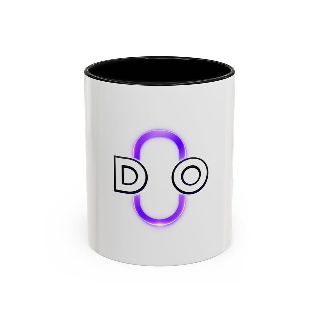 DO Neon Accent Coffee Mug – Minimalist Purple Glow 11/15oz