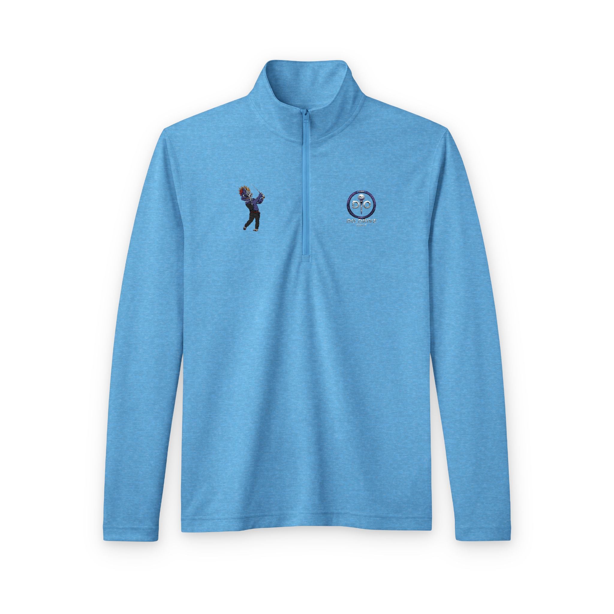 DO Drive Embroidered Quarter-Zip Pullover with mascot – Golf Emblem & Player Crest