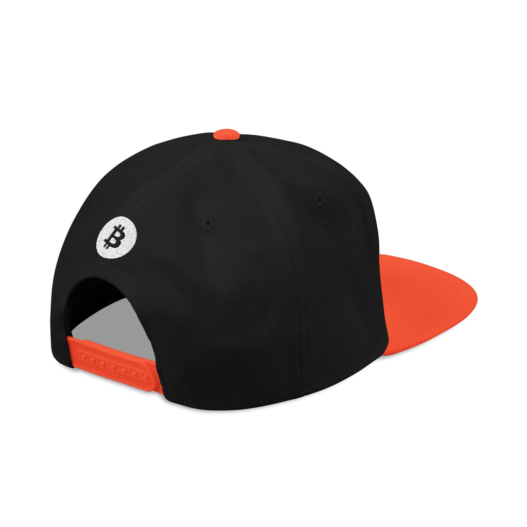 Bitcoin Embroidered Snapback Hat – Crypto Logo Streetwear
