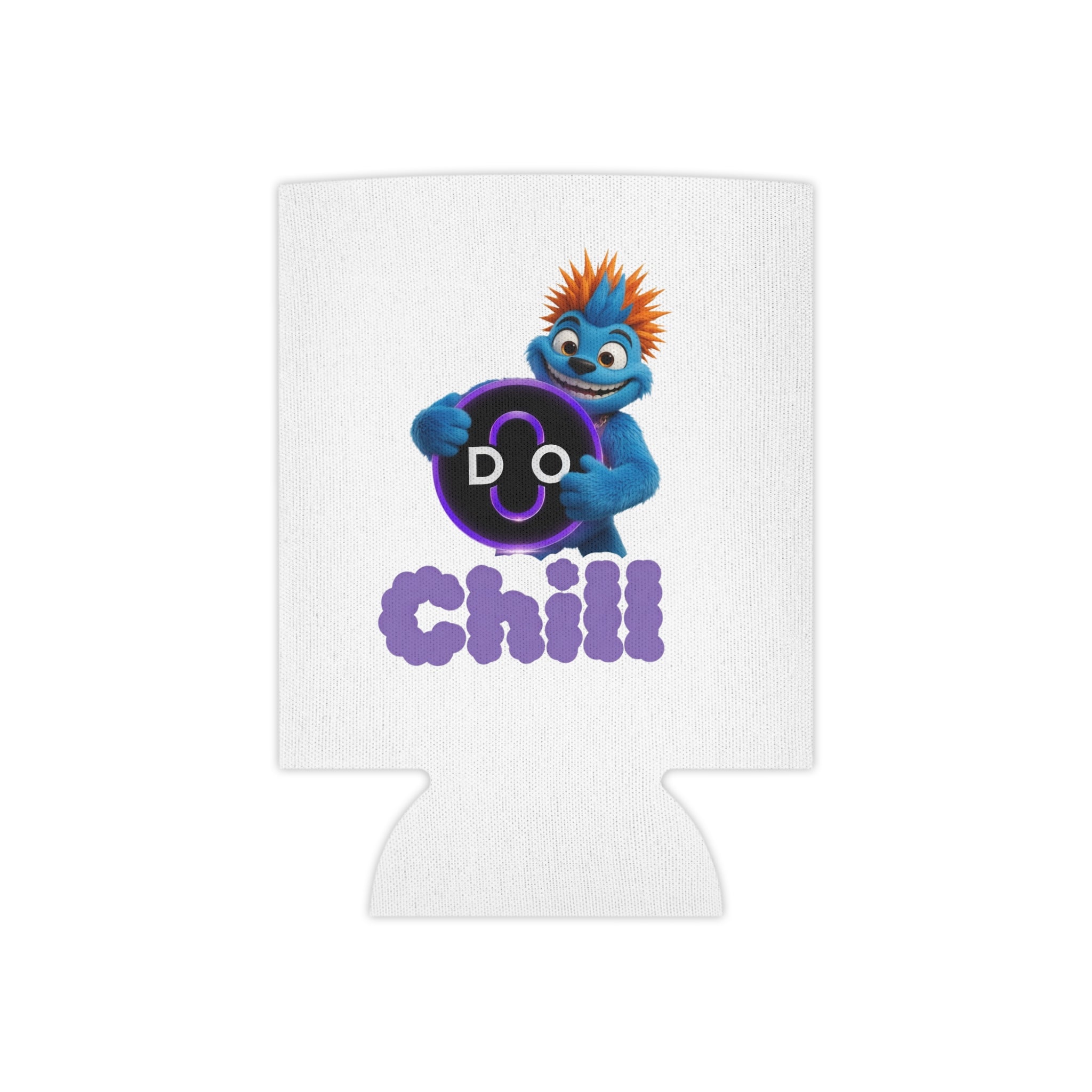 Do Chill Can Cooler — Cute Blue Monster Beverage Cooler