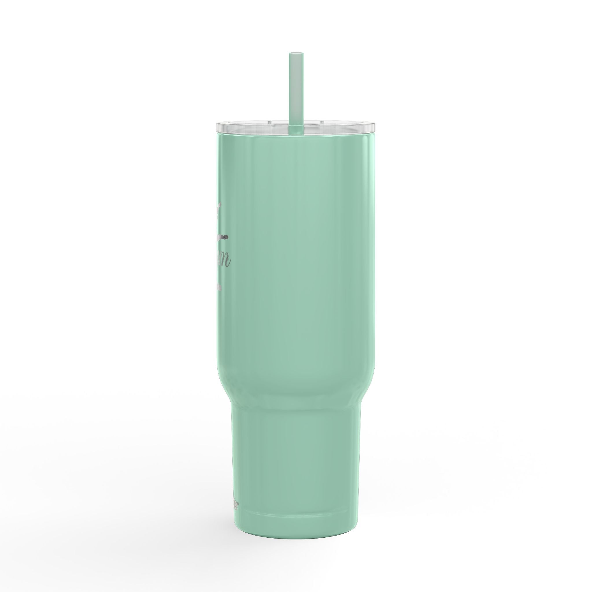40oz Engraved Gym Tumbler with Lid & Straw — Personalized Fitness Water Bottle