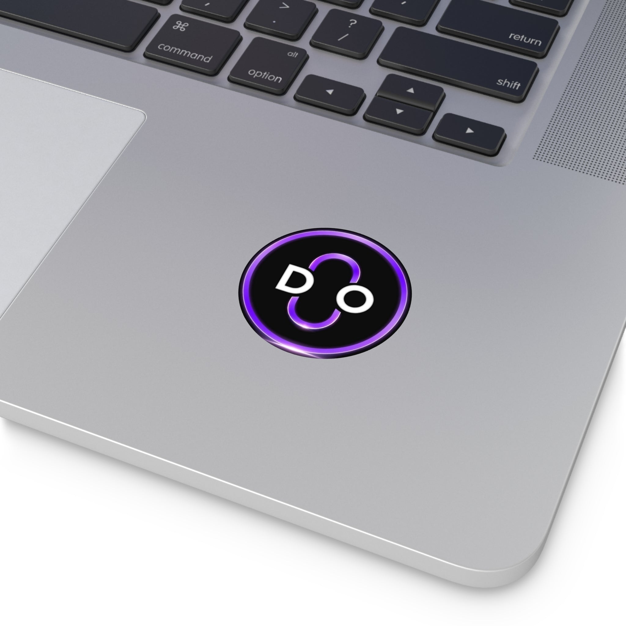 Do Round Vinyl Sticker — Minimal Purple 'DO' Logo Sticker