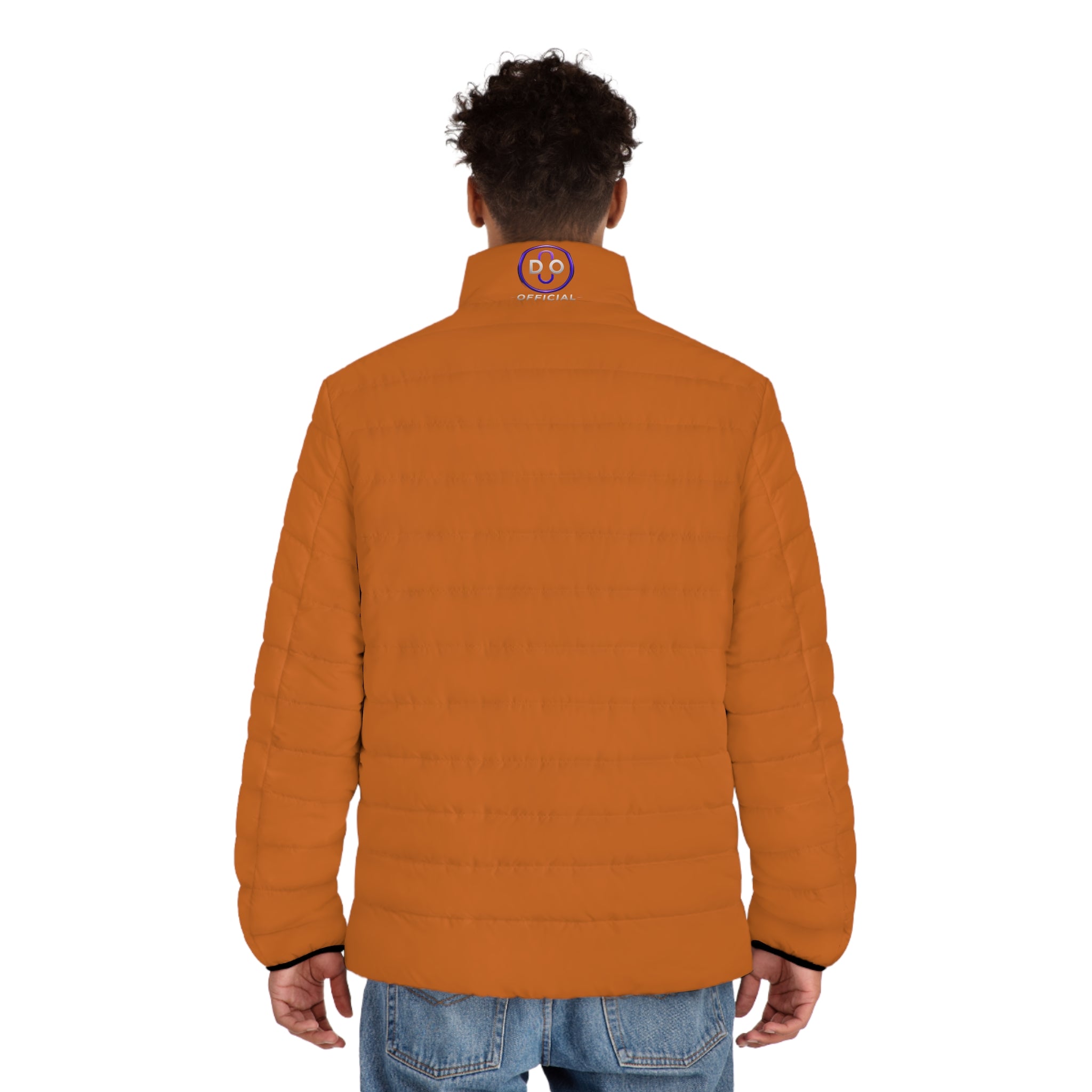 Do Chain Puffer Jacket — Orange