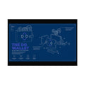 Rolled Poster — 'The DO Wallet' Blueprint Tech Wall Art