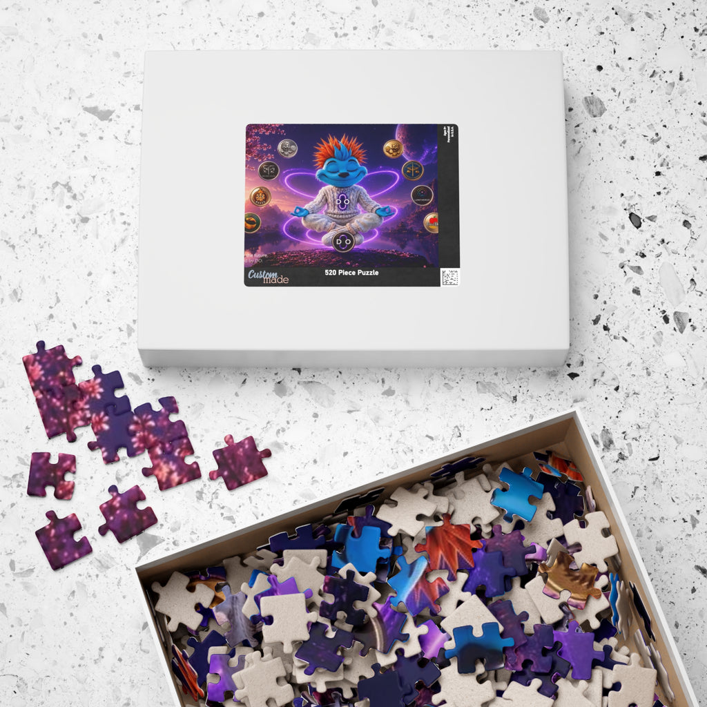 DO Meditating Monster Puzzle — Spacey Cosmic Jigsaw (110/252/520/1014 pcs)