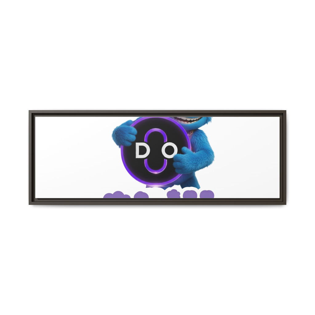 Do Chill Canvas Print — Framed Matte Wall Art (Colorful Cartoon Character)