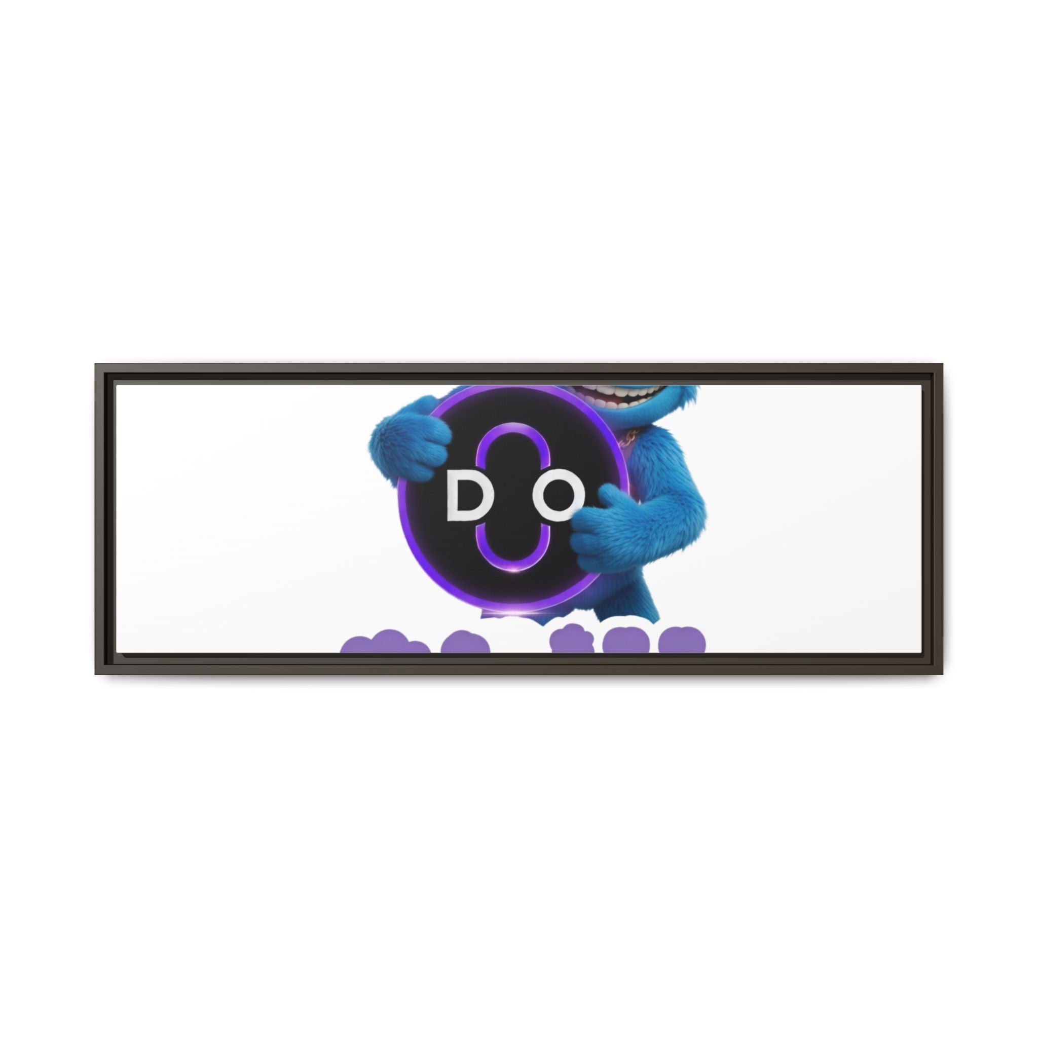 Do Chill Canvas Print — Framed Matte Wall Art (Colorful Cartoon Character)
