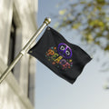 Do Peace Flag — Double-Sided Garden & Patio Banner with Retro Hippie Design