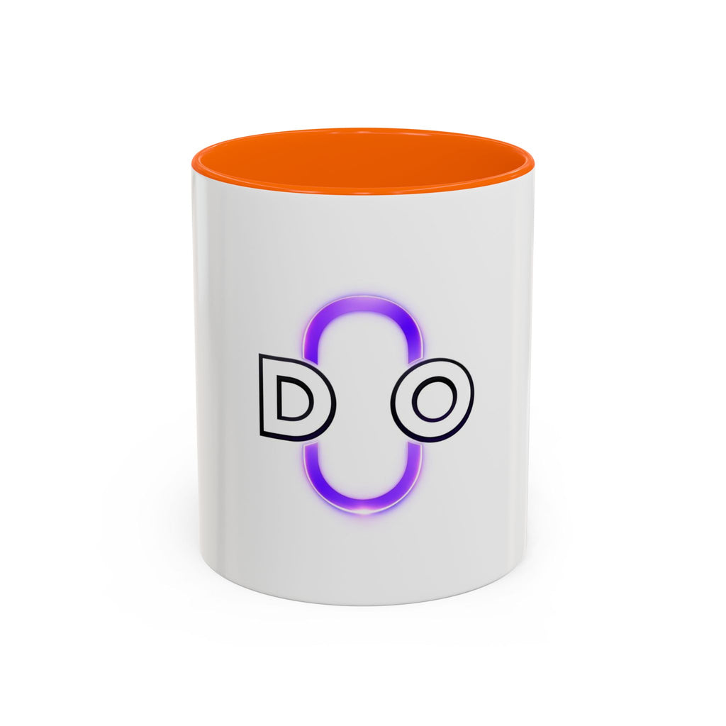 DO Neon Accent Coffee Mug – Minimalist Purple Glow 11/15oz