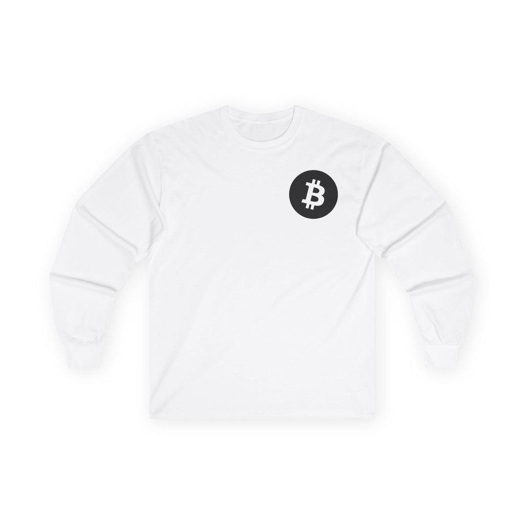 Bitcoin Logo Long Sleeve Tee — Crypto Logo Shirt