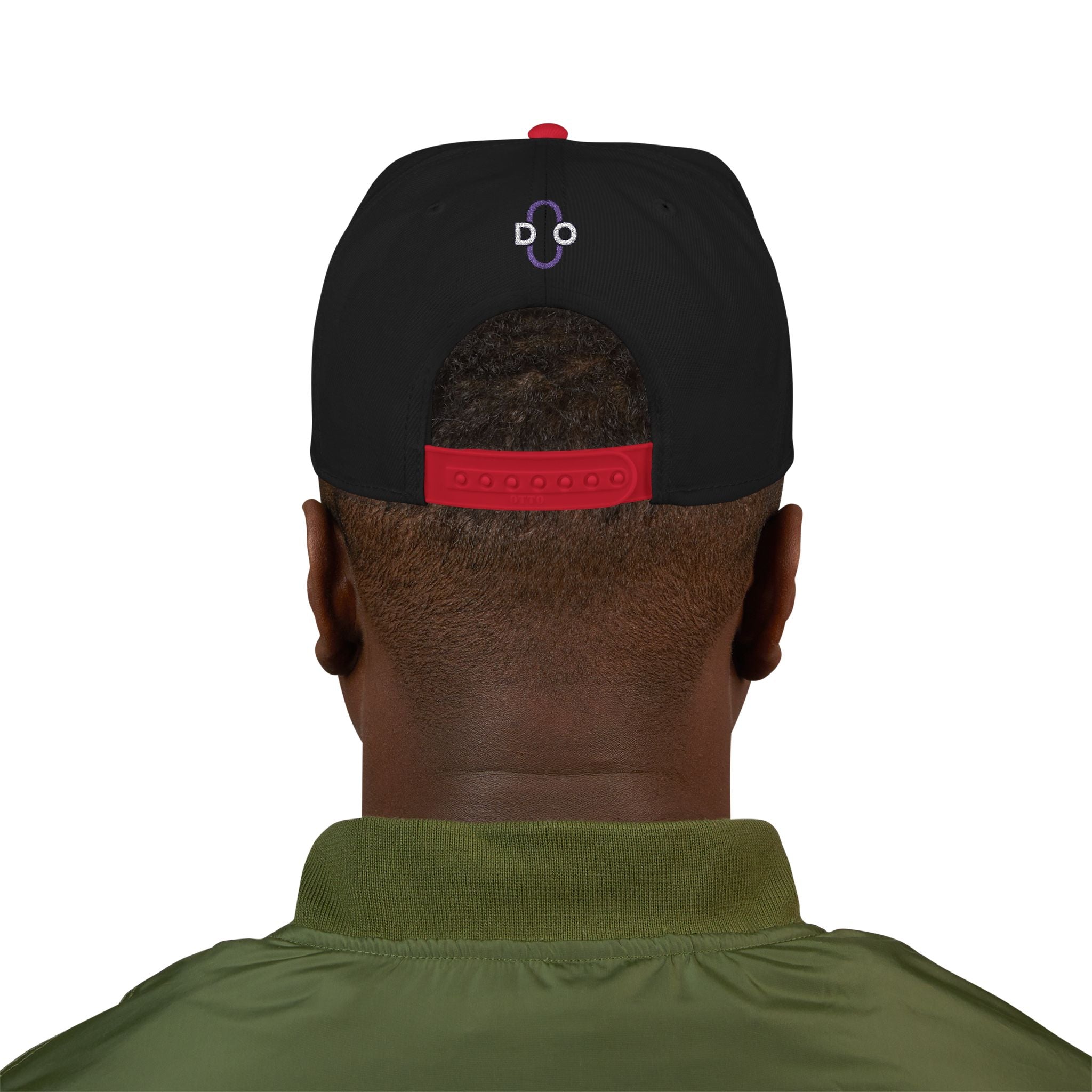 DO Chain Embroidered Snapback Hat