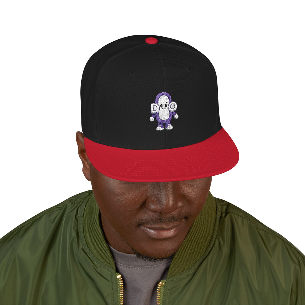 DO Chain Embroidered Snapback Hat