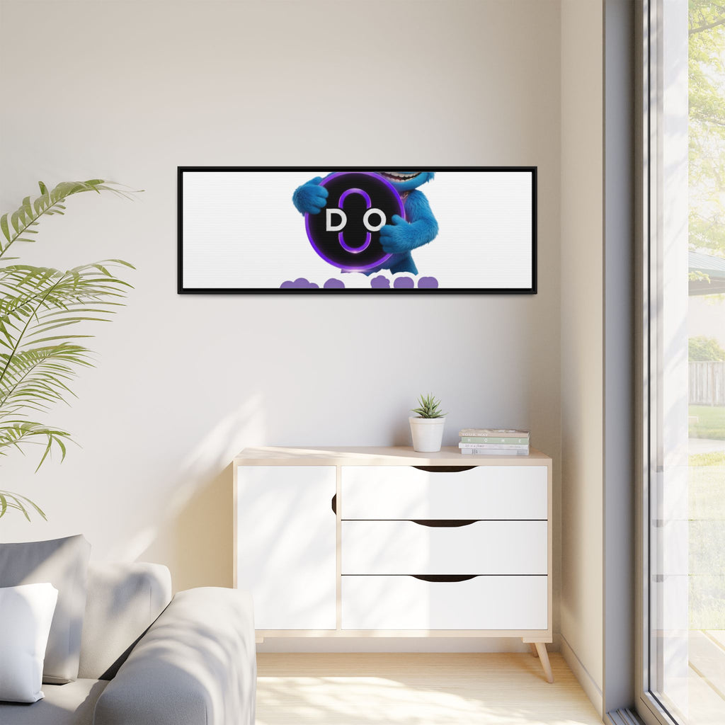 Do Chill Canvas Print — Framed Matte Wall Art (Colorful Cartoon Character)