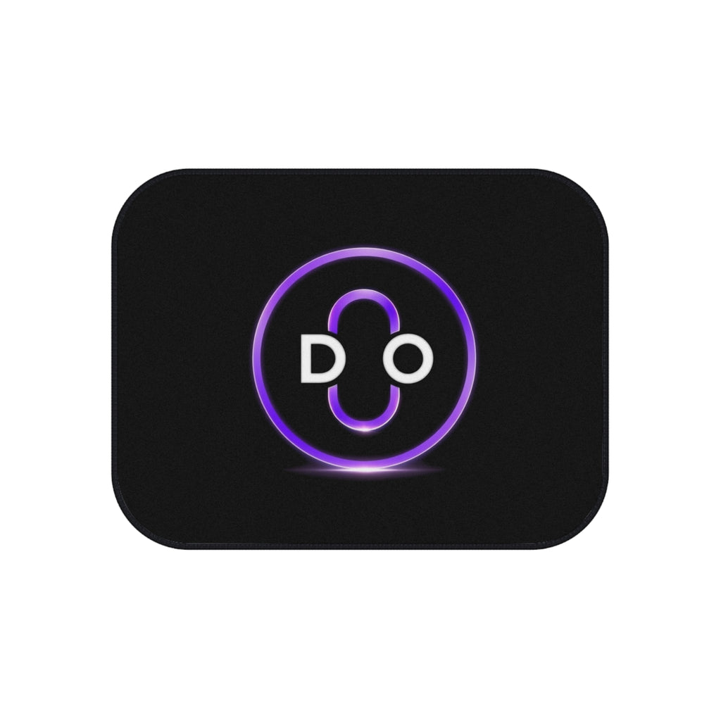 DO Chain Car Mats — Black Floor Mat Set of 4 with Purple DO Logo