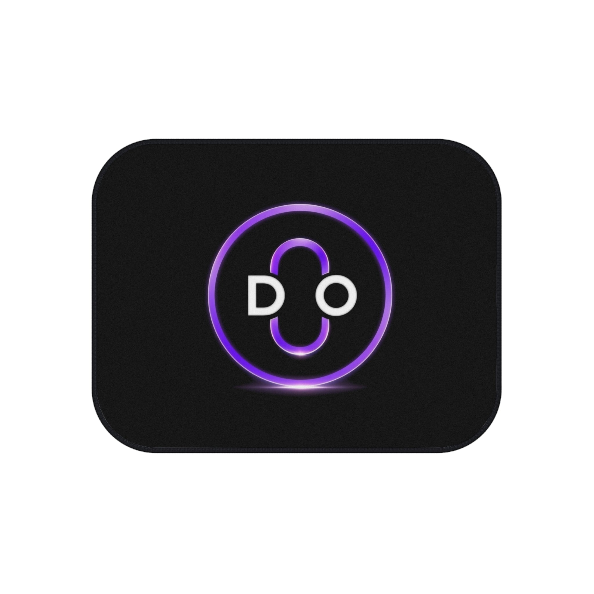 DO Chain Car Mats — Black Floor Mat Set of 4 with Purple DO Logo