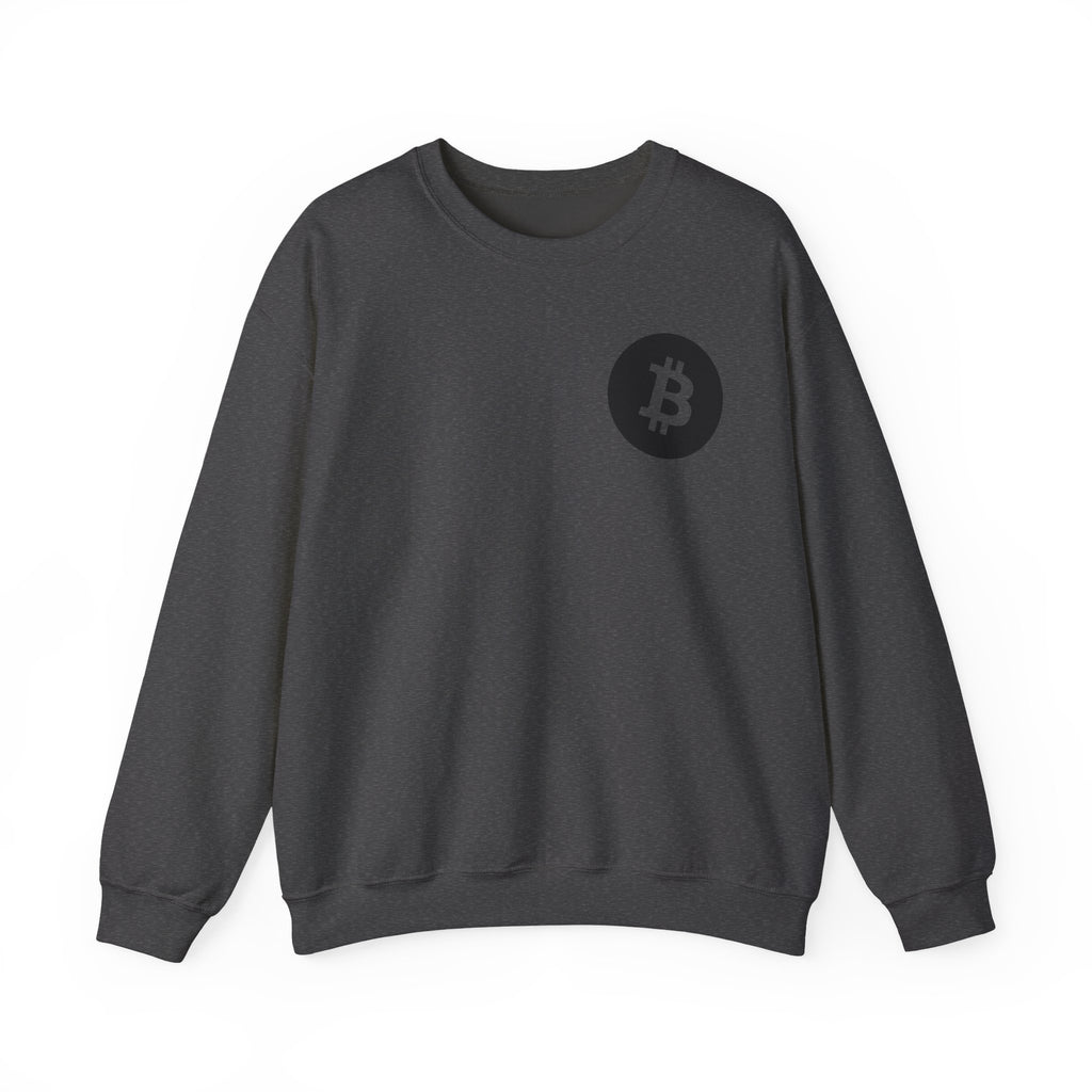 Bitcoin Logo Crewneck Sweatshirt — Crypto Bitcoin Symbol Pullover