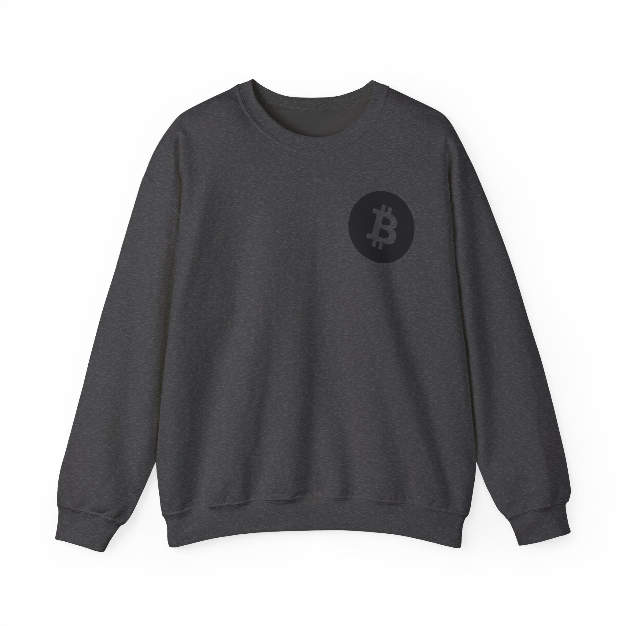 Bitcoin Logo Crewneck Sweatshirt — Crypto Bitcoin Symbol Pullover