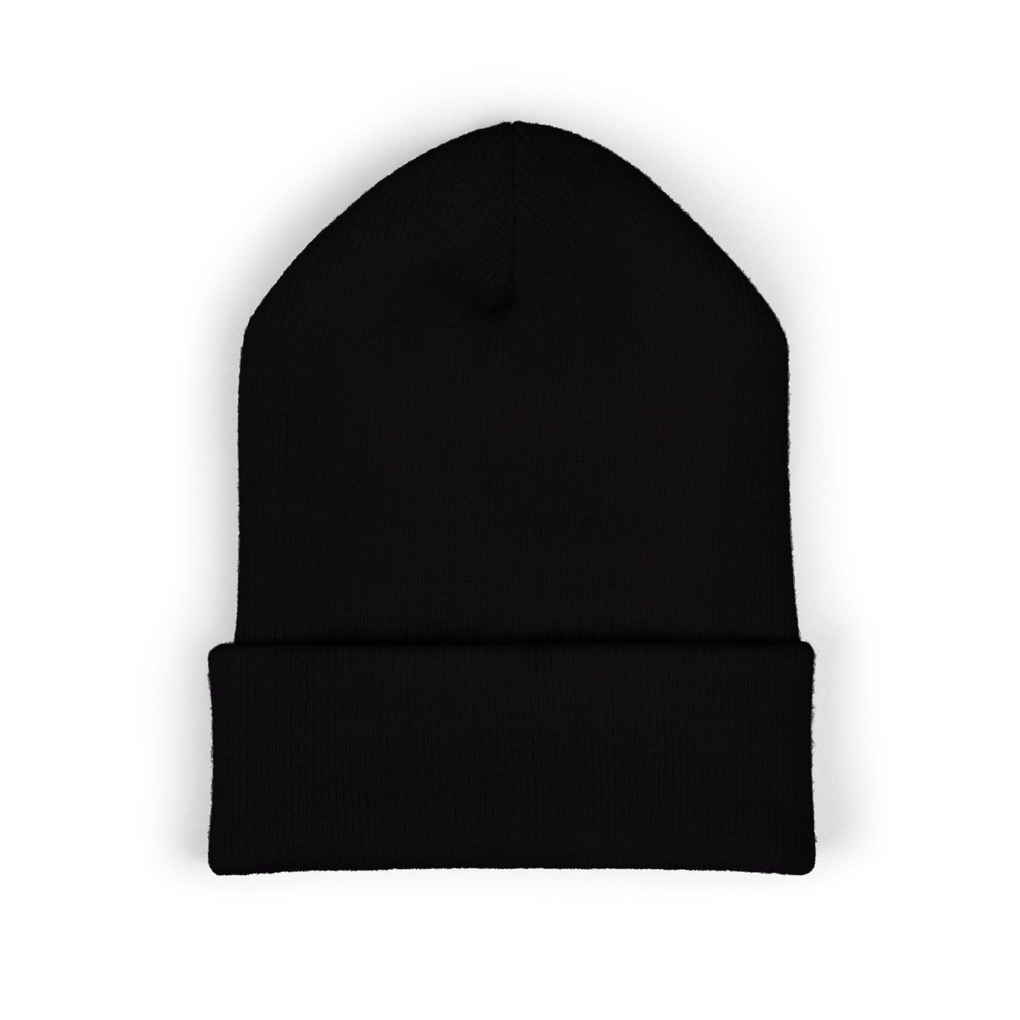 Chill Bear Embroidered Cuffed Beanie — Cozy Winter Knit Hat