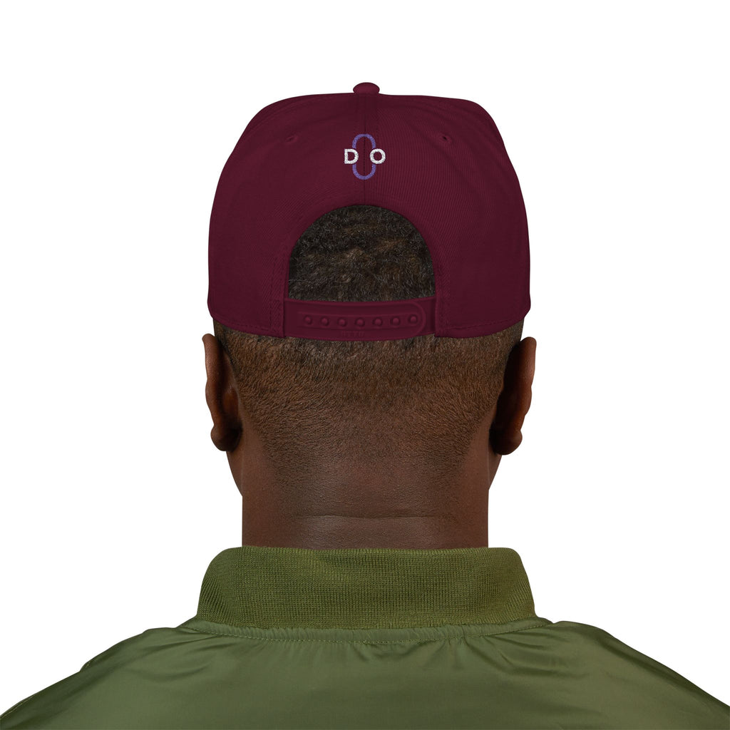 DO Chain Embroidered Snapback Hat