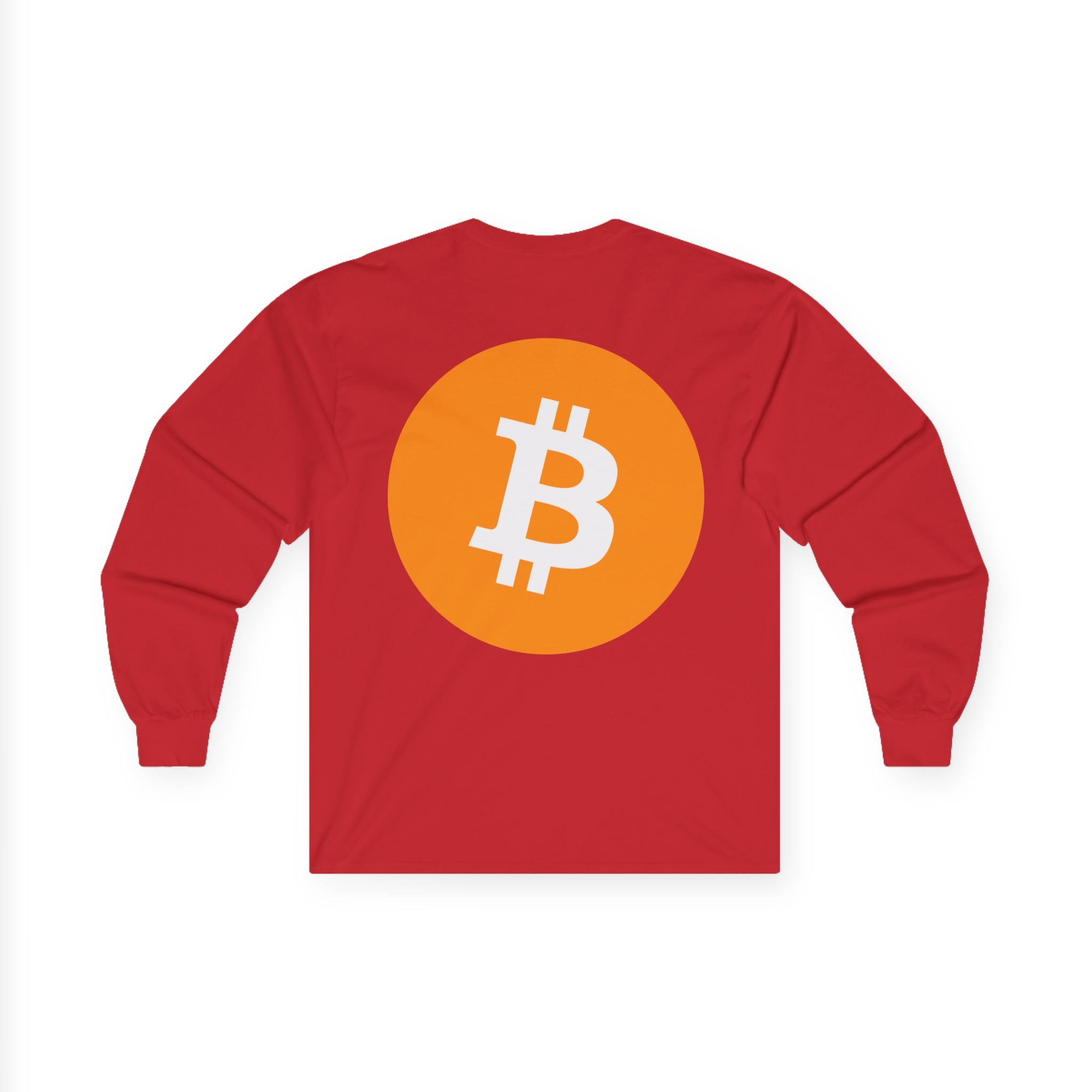Bitcoin Logo Long Sleeve Tee — Crypto Logo Shirt