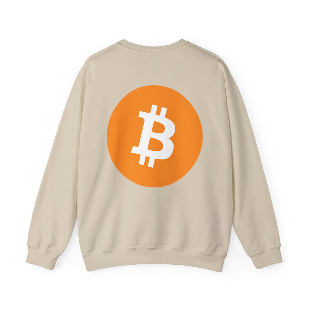 Bitcoin Logo Crewneck Sweatshirt — Crypto Bitcoin Symbol Pullover