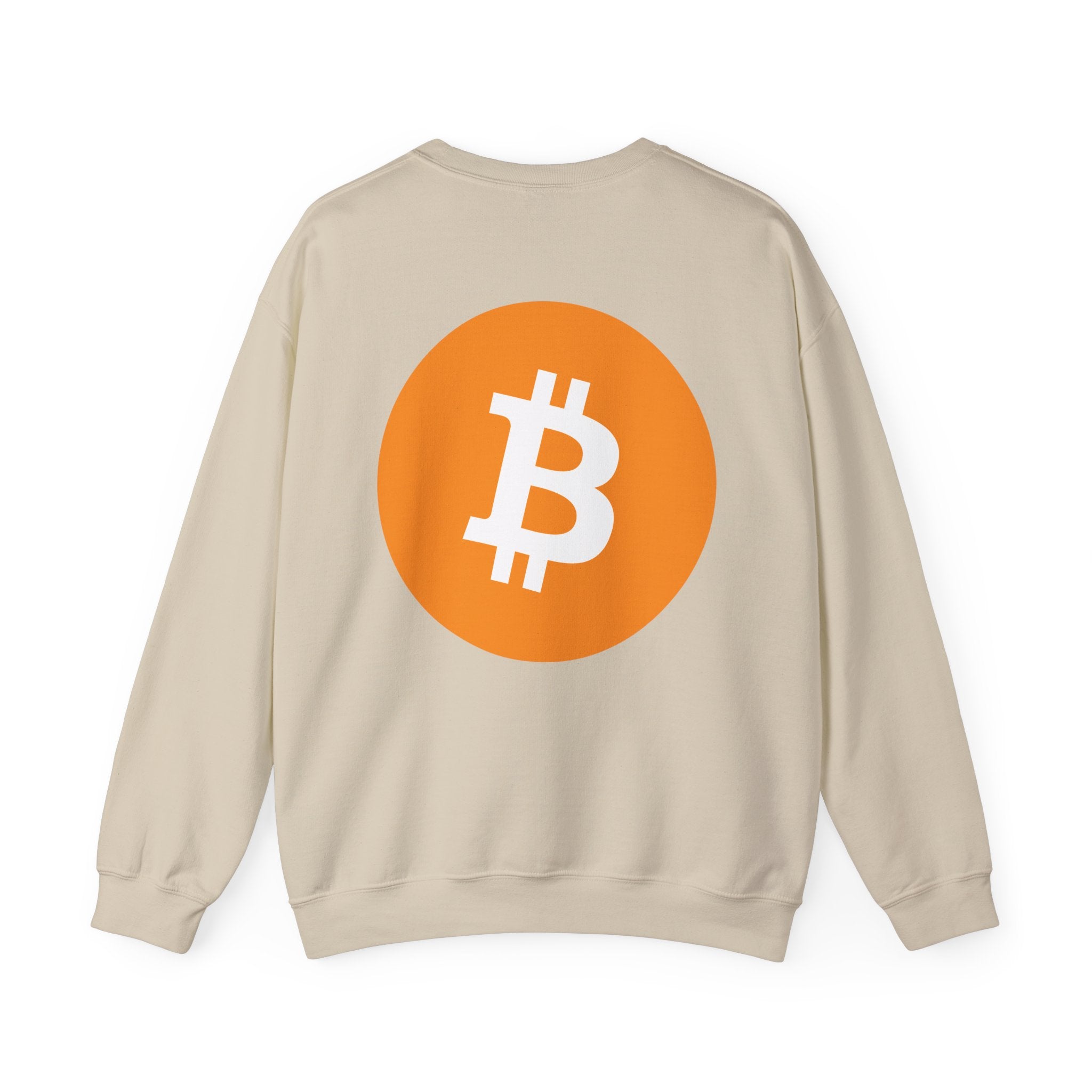 Bitcoin Logo Crewneck Sweatshirt — Crypto Bitcoin Symbol Pullover