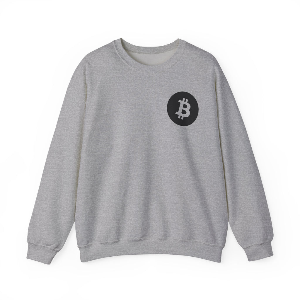 Bitcoin Logo Crewneck Sweatshirt — Crypto Bitcoin Symbol Pullover