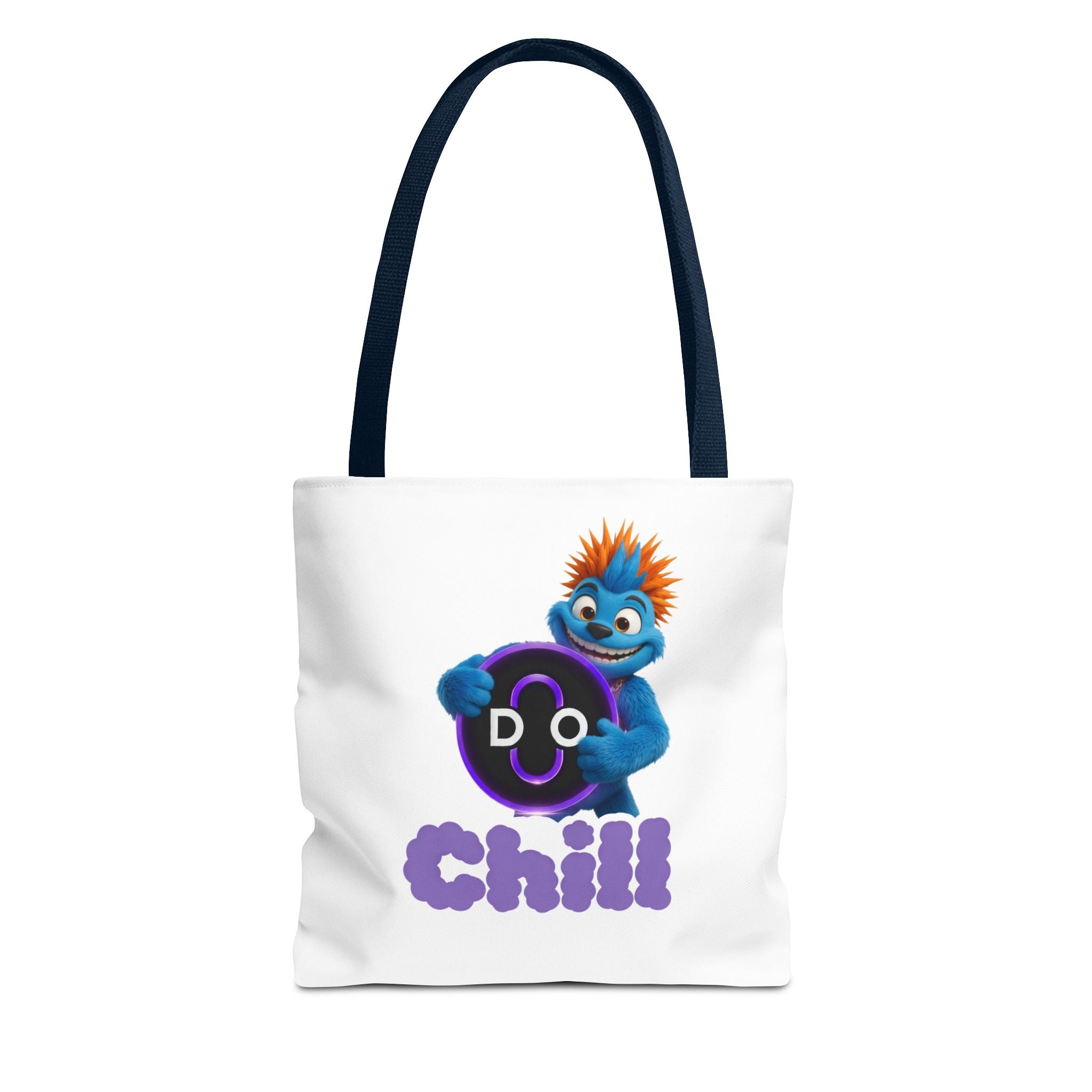 Do Chill Tote Bag — Cute Blue Monster Graphic Tote