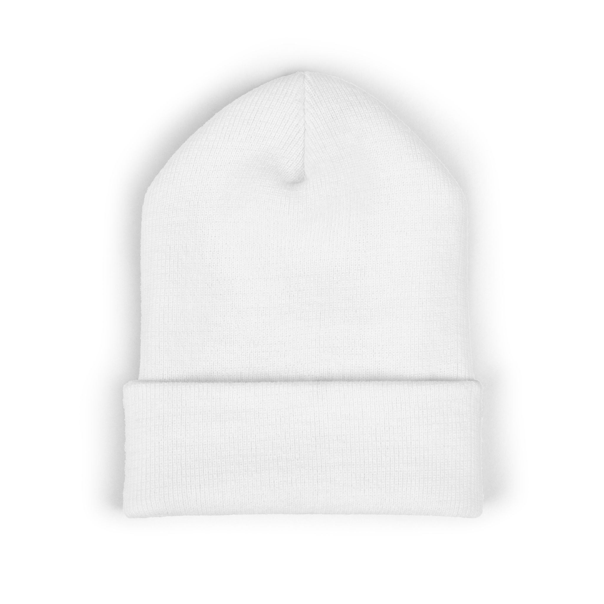 Chill Bear Embroidered Cuffed Beanie — Cozy Winter Knit Hat