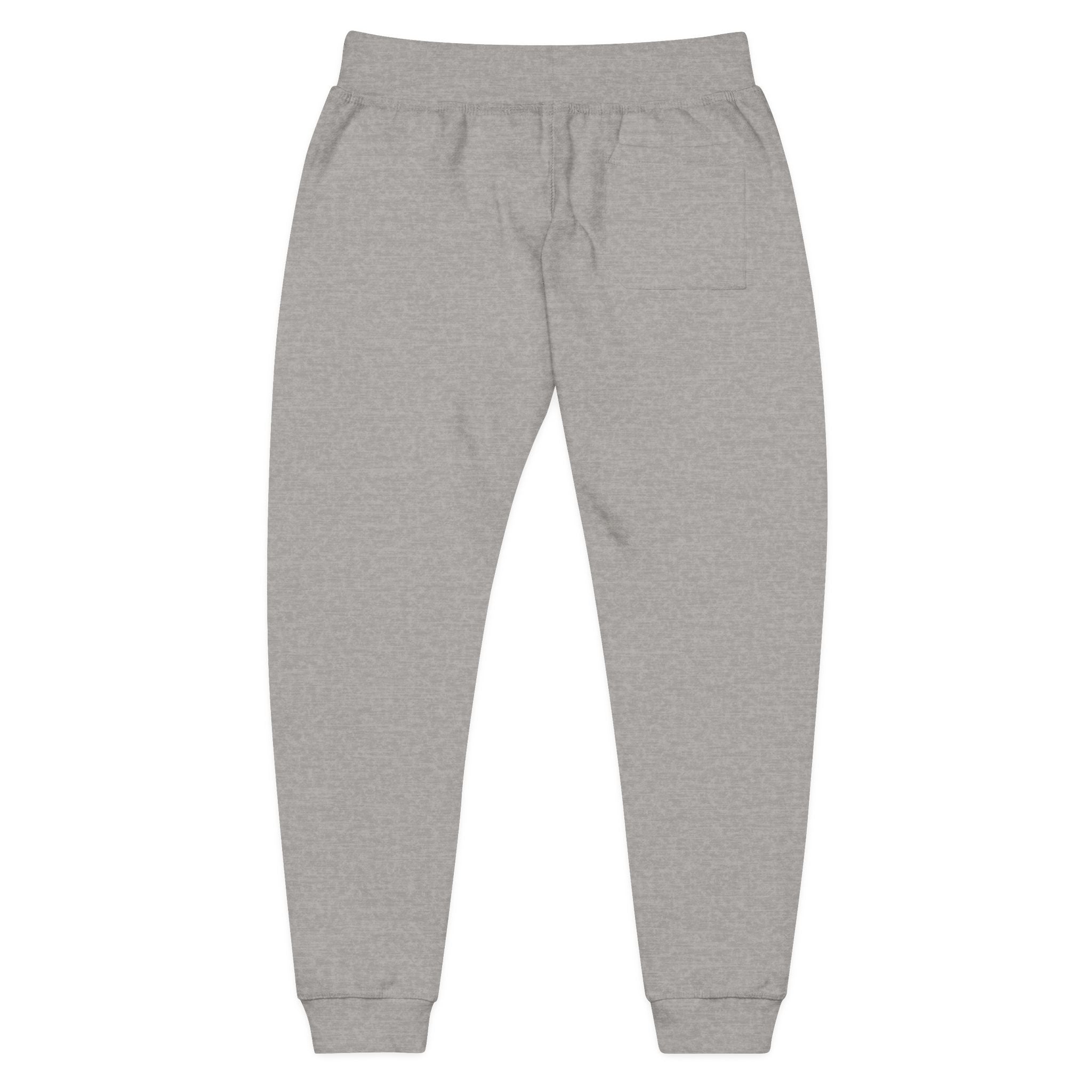 Embroidered DO Chill Monster 'Cozy Vibes' Fleece Sweatpants — Soft White Joggers