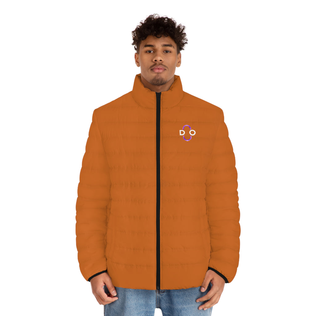 Do Chain Puffer Jacket — Orange
