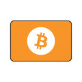 Bitcoin Logo Desk Mat — Orange Crypto Mousepad for Traders & Gamers