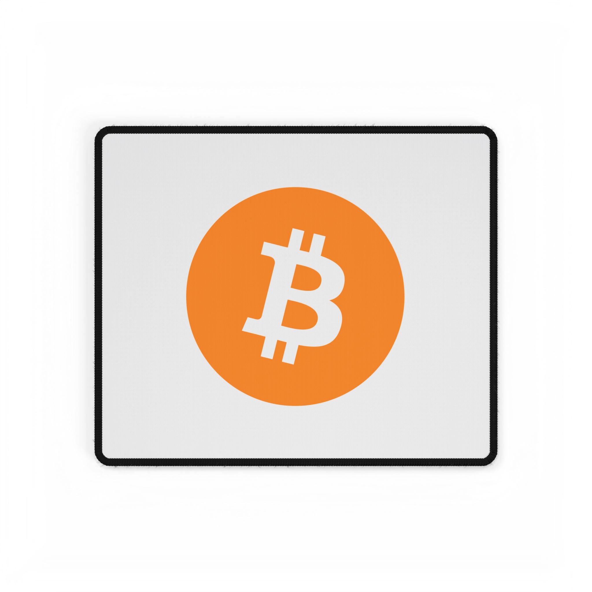 Bitcoin Logo Desk Mat — Large Cryptocurrency Mousepad