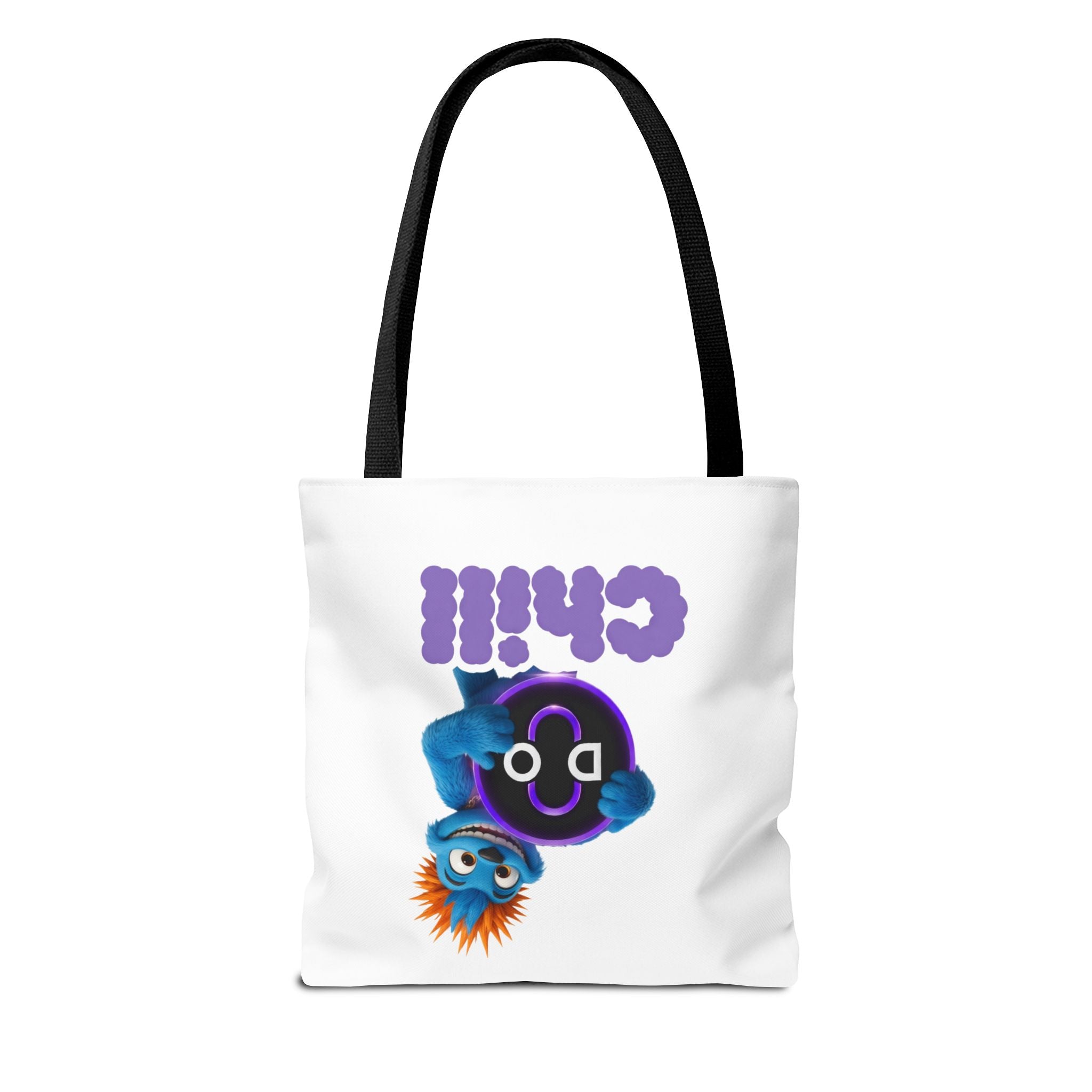 Do Chill Tote Bag — Cute Blue Monster Graphic Tote