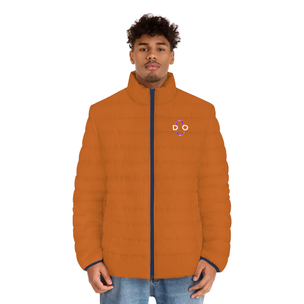 Do Chain Puffer Jacket — Orange