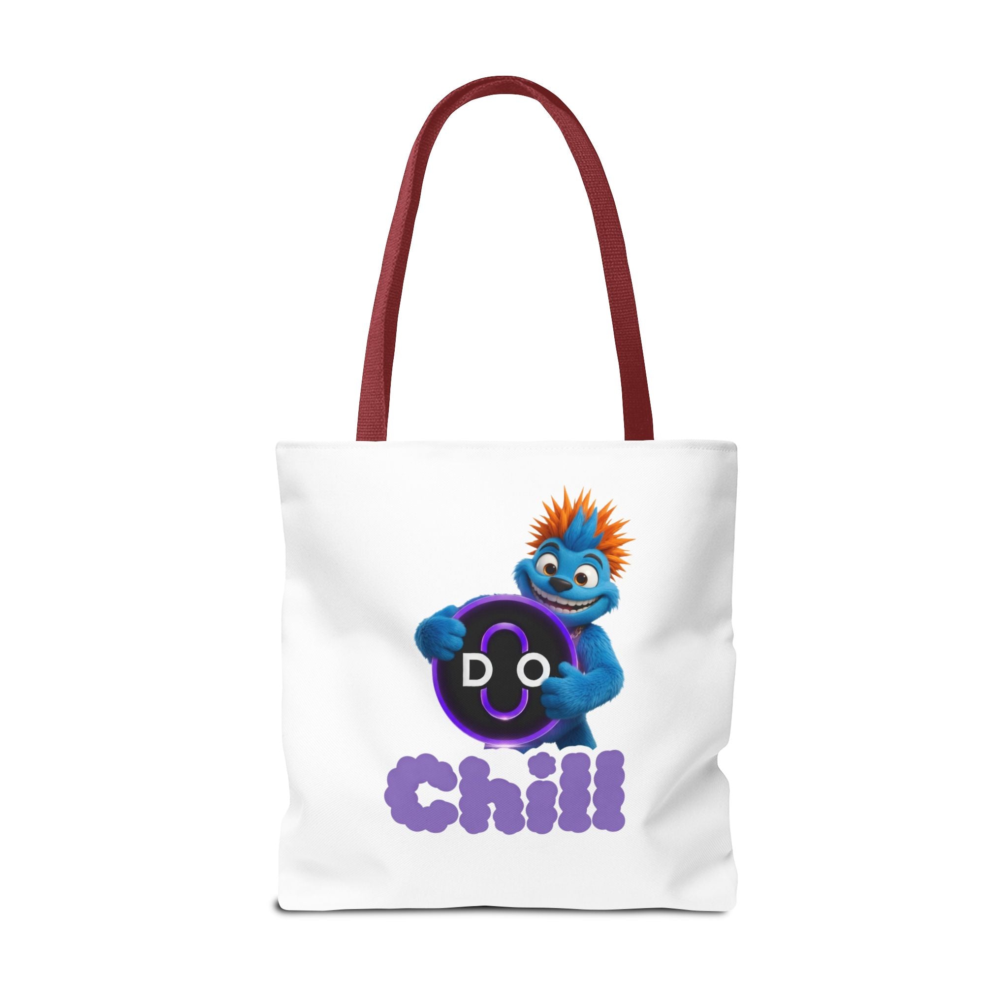 Do Chill Tote Bag — Cute Blue Monster Graphic Tote
