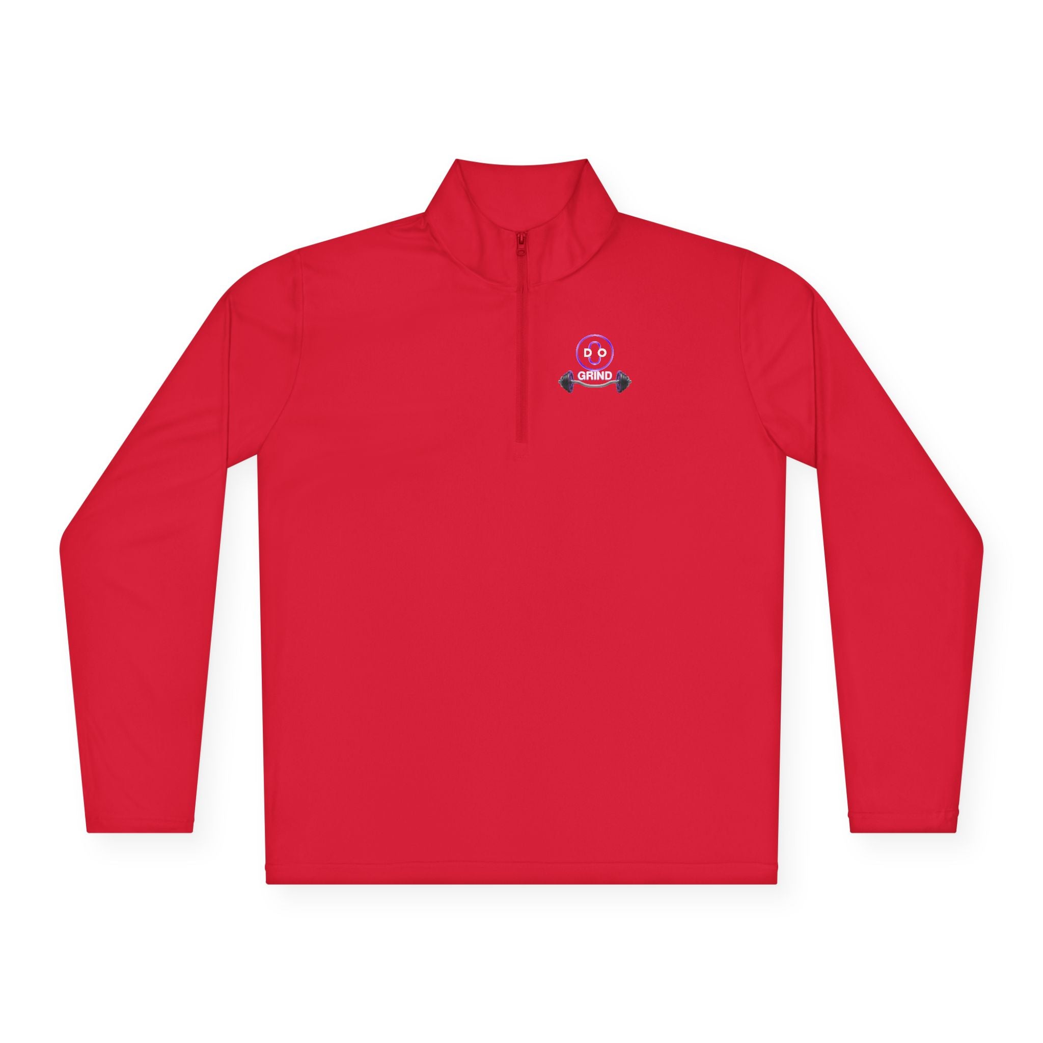 Smiley Barbell Quarter-Zip Pullover