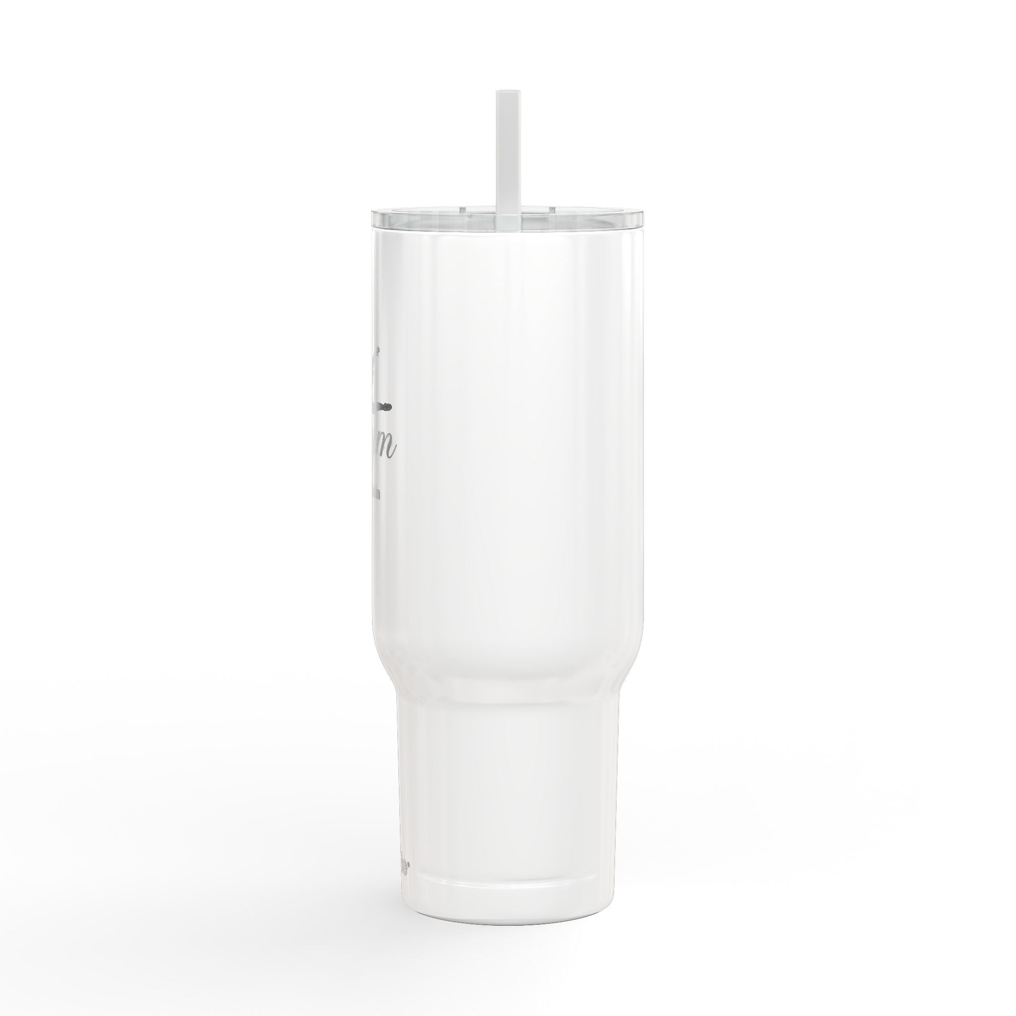 40oz Engraved Gym Tumbler with Lid & Straw — Personalized Fitness Water Bottle