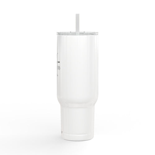 40oz Engraved Gym Tumbler with Lid & Straw — Personalized Fitness Water Bottle