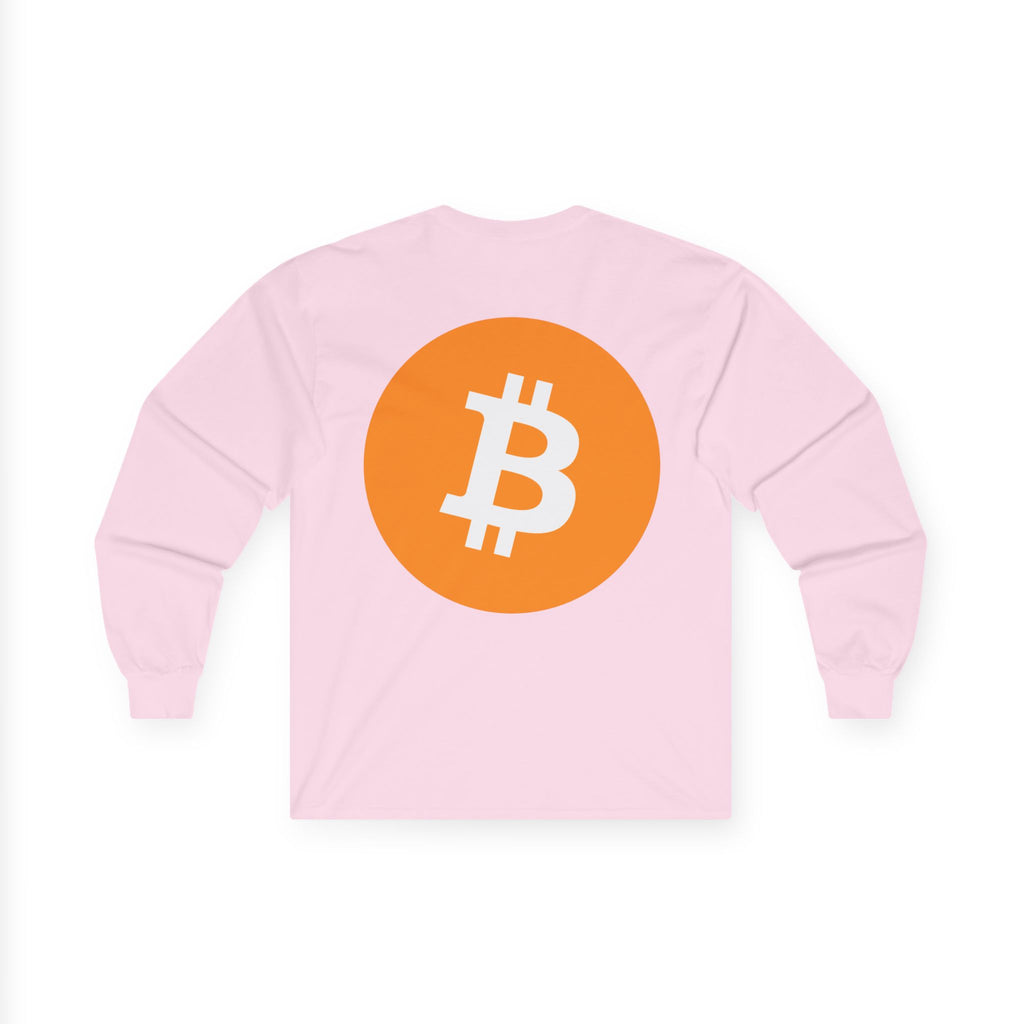Bitcoin Logo Long Sleeve Tee — Crypto Logo Shirt