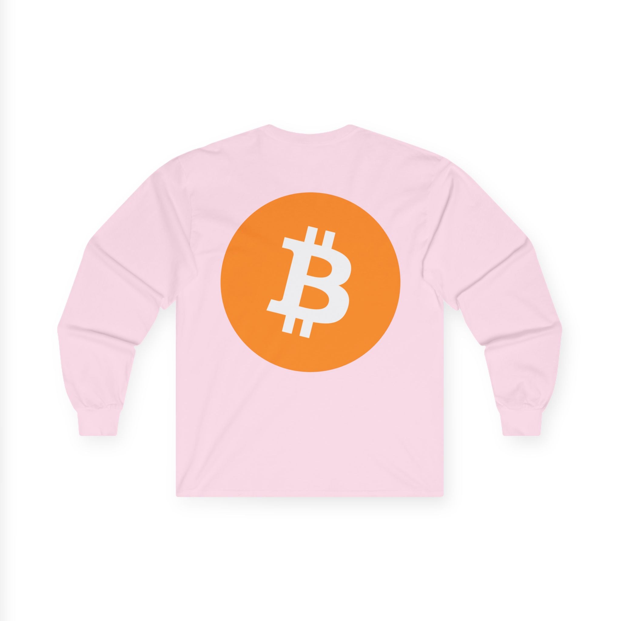 Bitcoin Logo Long Sleeve Tee — Crypto Logo Shirt