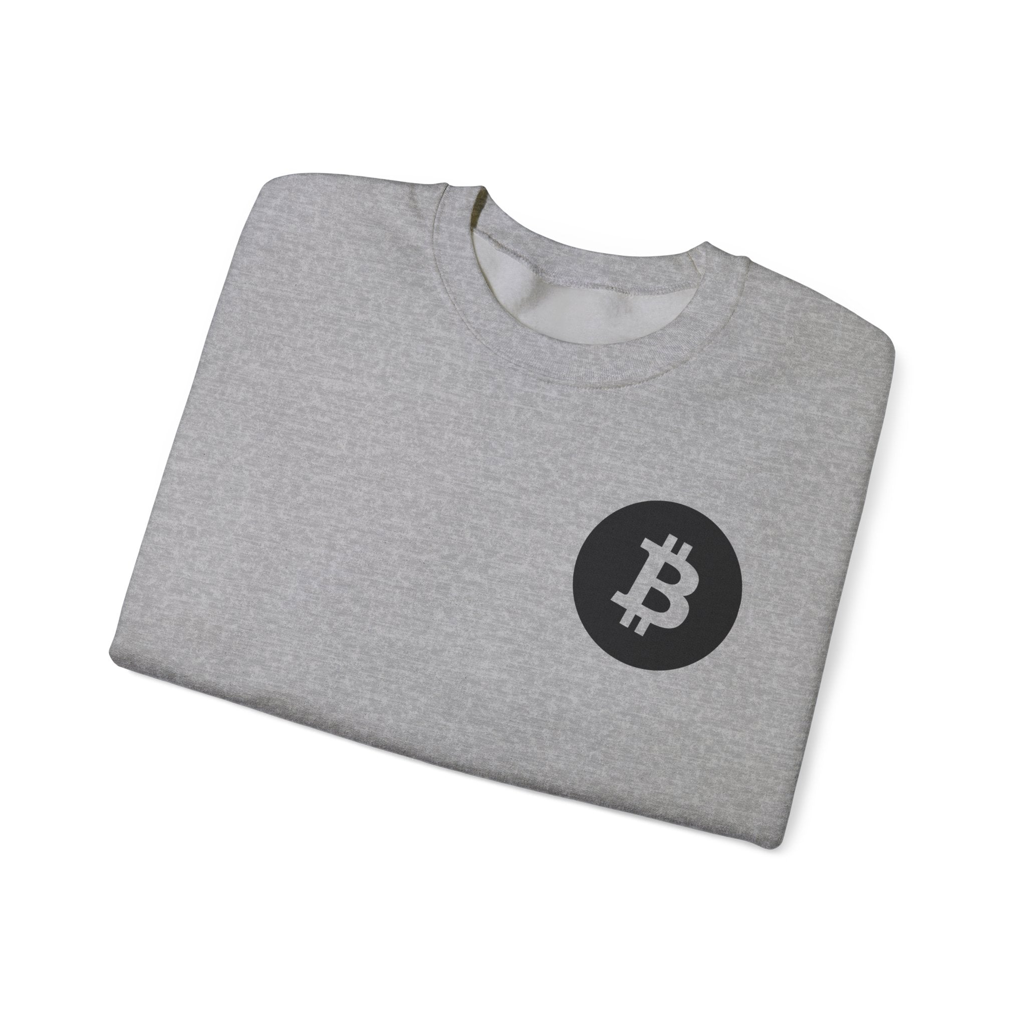 Bitcoin Logo Crewneck Sweatshirt — Crypto Bitcoin Symbol Pullover