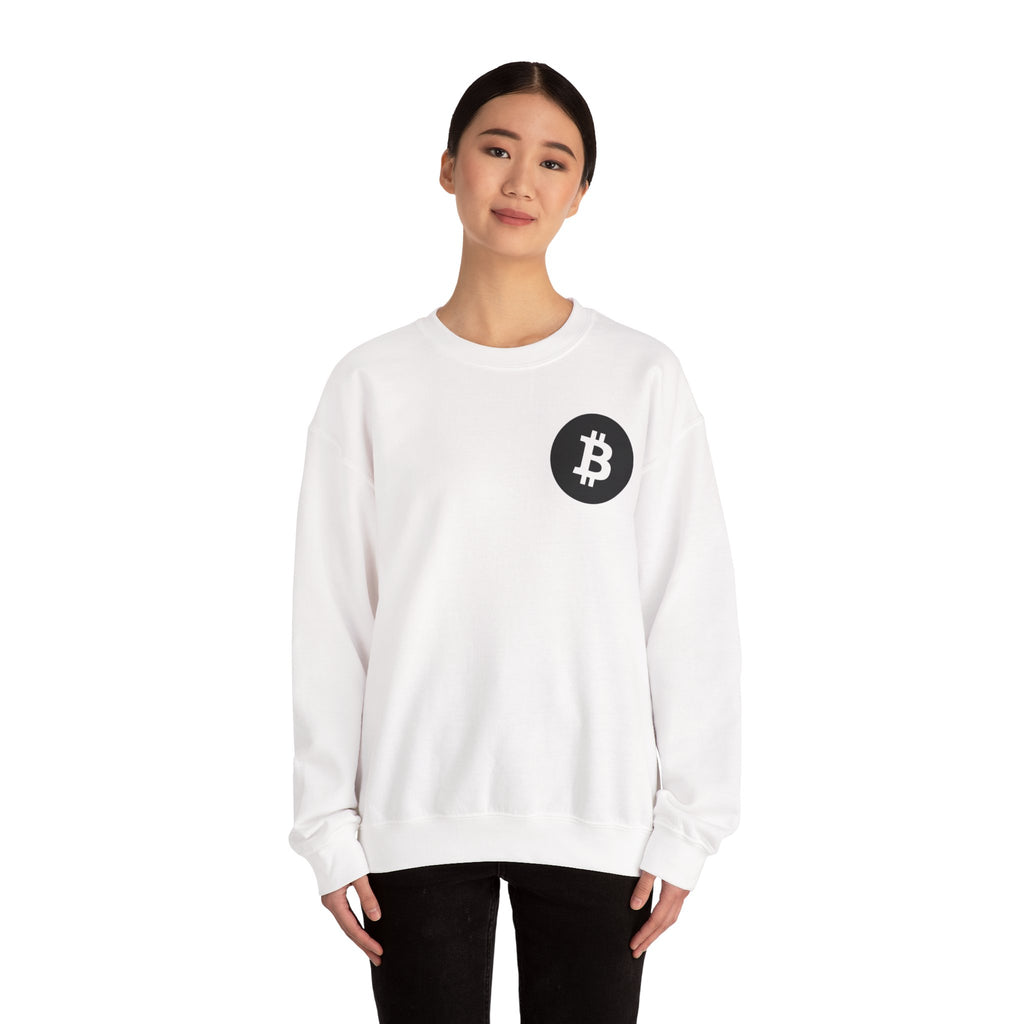 Bitcoin Logo Crewneck Sweatshirt — Crypto Bitcoin Symbol Pullover