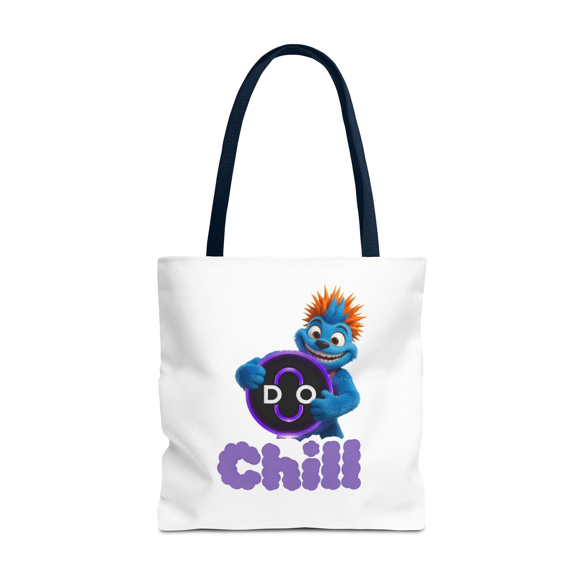 Do Chill Tote Bag — Cute Blue Monster Graphic Tote