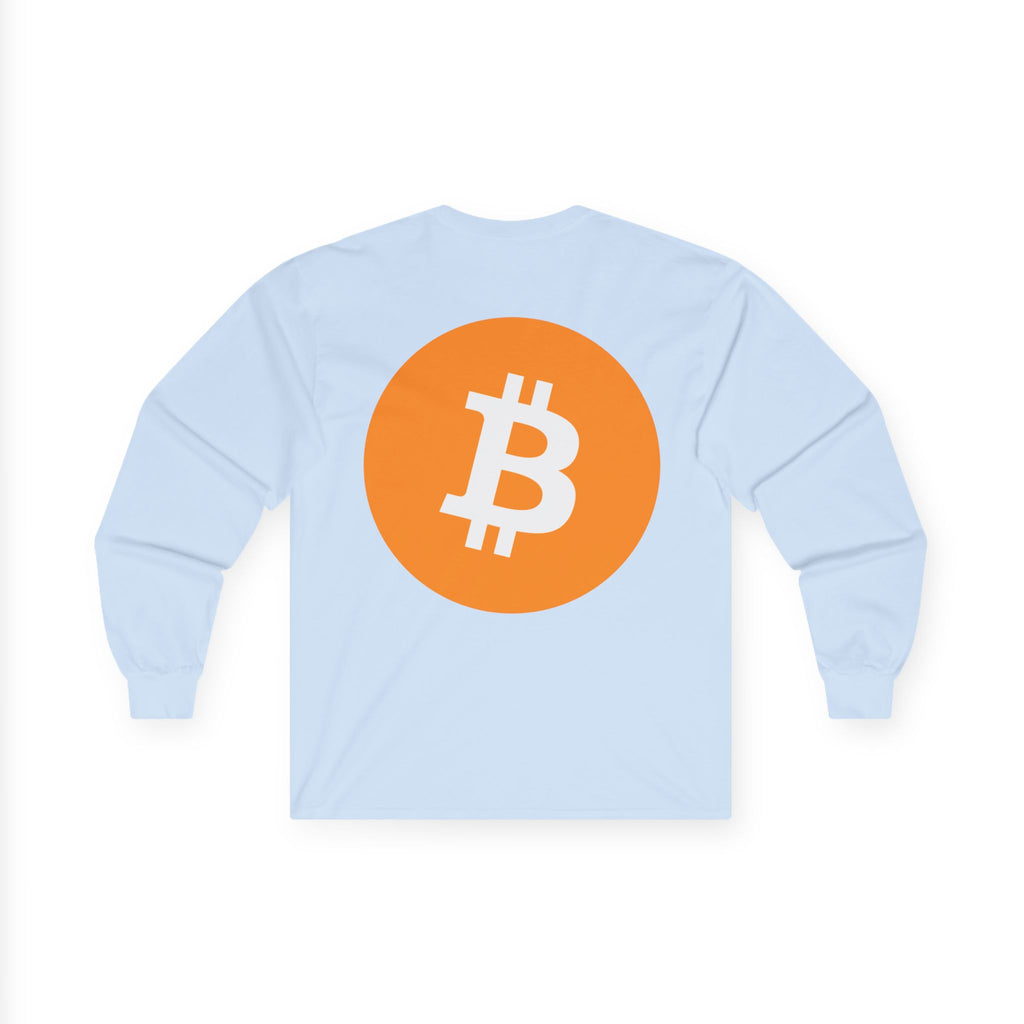 Bitcoin Logo Long Sleeve Tee — Crypto Logo Shirt