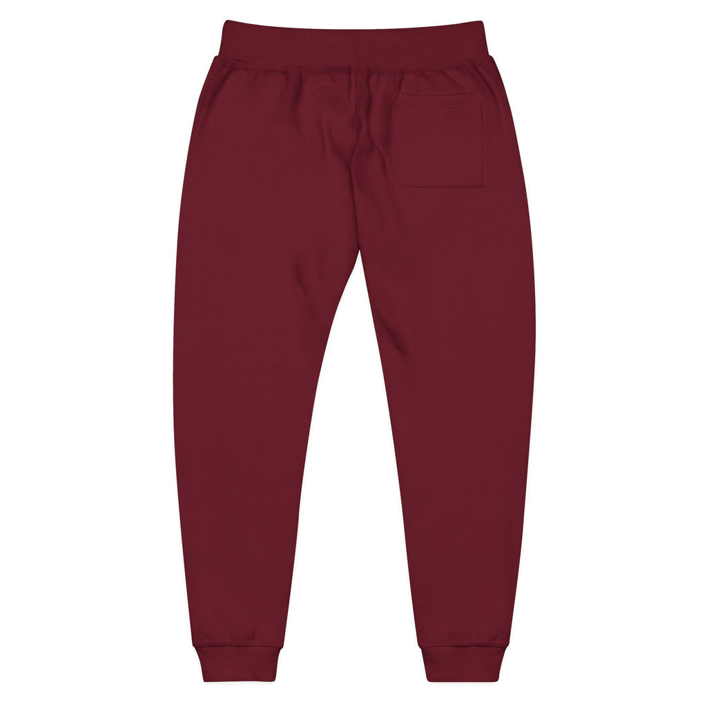 Embroidered DO Chill Monster 'Cozy Vibes' Fleece Sweatpants — Soft White Joggers