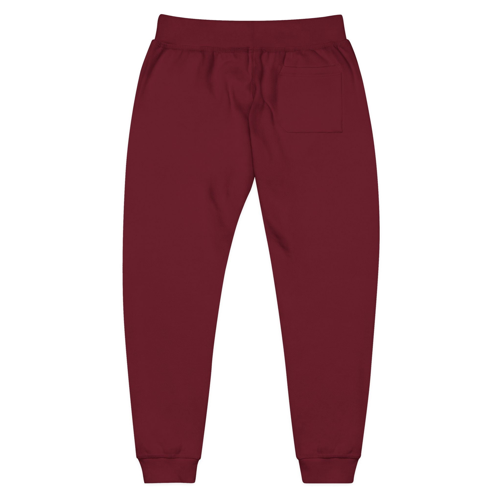 Embroidered DO Chill Monster 'Cozy Vibes' Fleece Sweatpants — Soft White Joggers