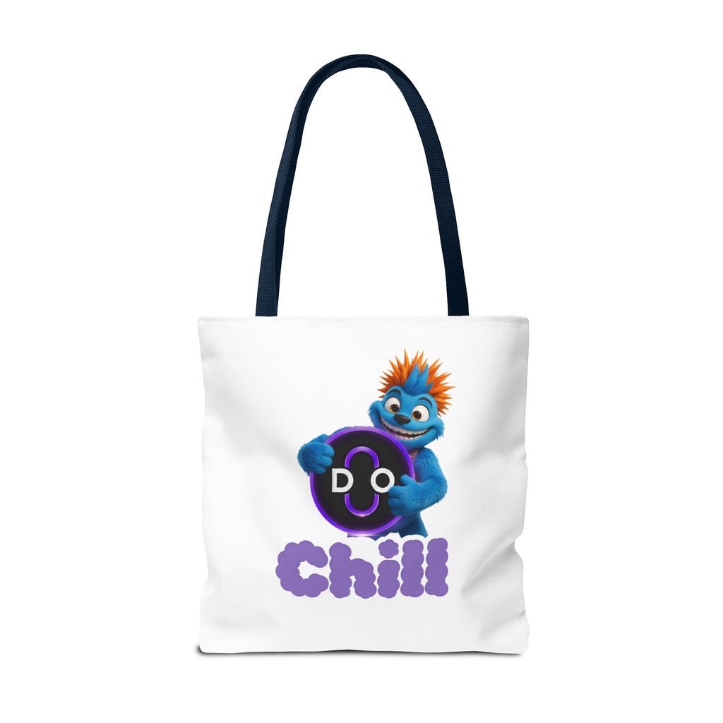 Do Chill Tote Bag — Cute Blue Monster Graphic Tote